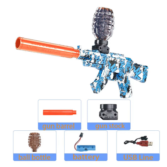 M416 Electric Gun Blaster Toy Gun AK Pistol Shooting Sport Game Outdoor High Speed Rechargeable Outdoor Game Parties for Adult